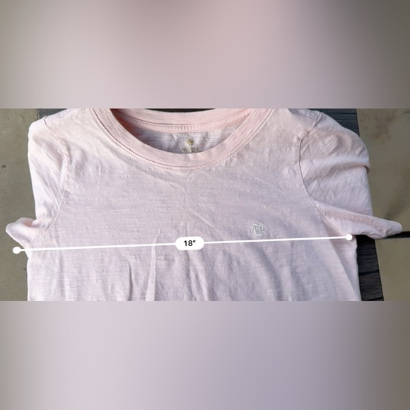 Spartina 449 Sea Breeze Slub Coral Pink Short Sleeve Tee Size Small - Picture 9 of 10